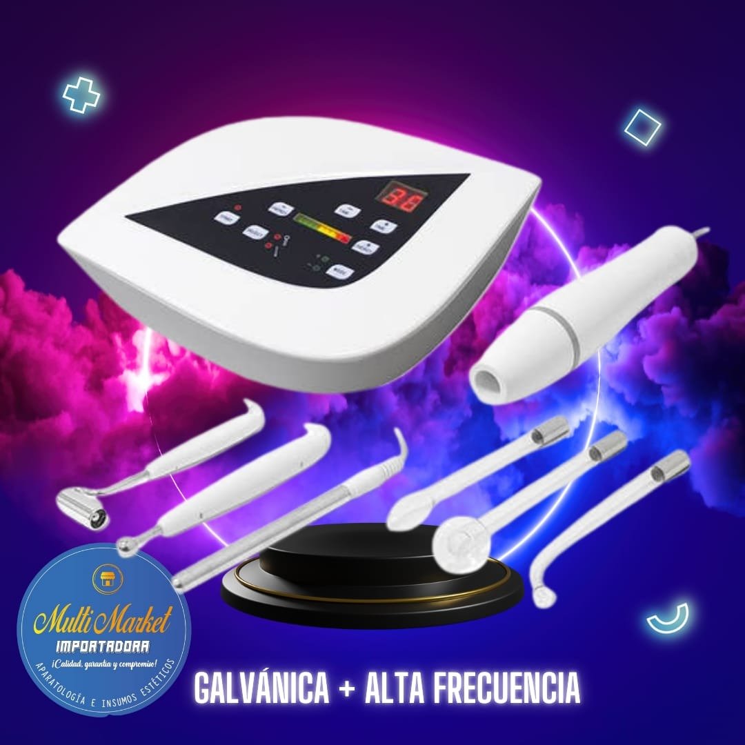 GALVANICA PROFESIONAL 2 EN 1 + ALTA FRECUENCIA
