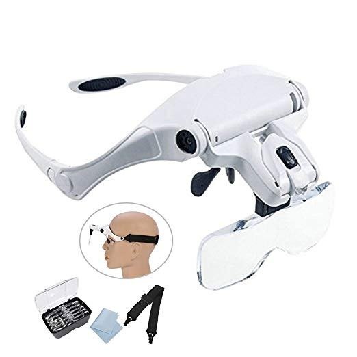 LUPA DE 5 LENTES CON LUCES LED
