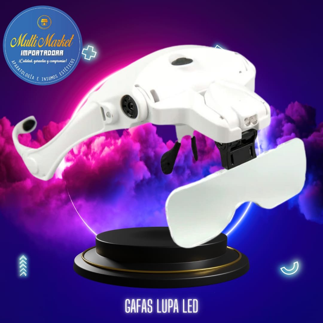 LUPA DE 5 LENTES CON LUCES LED